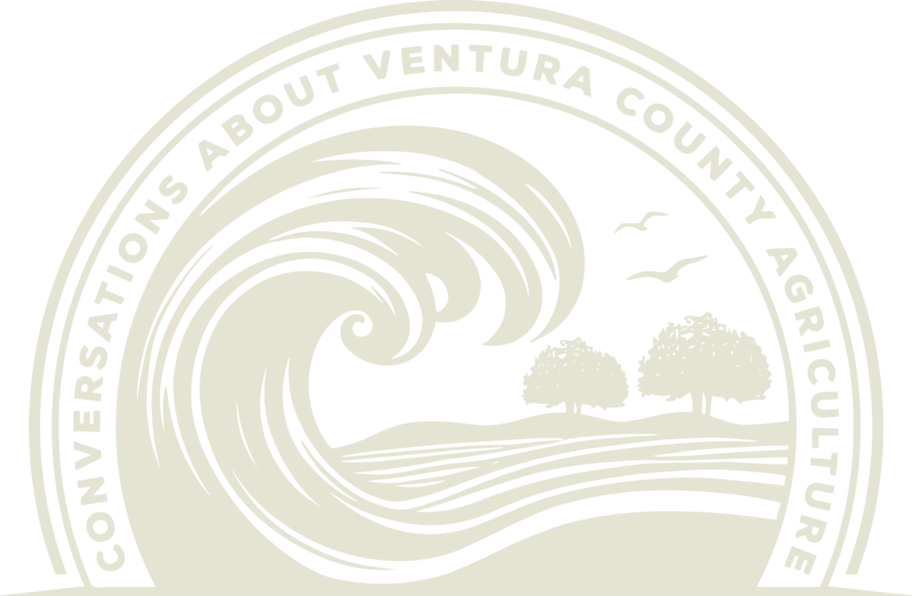 Ag On The Edge Logo, a podcast about Ventura County Agriculture.